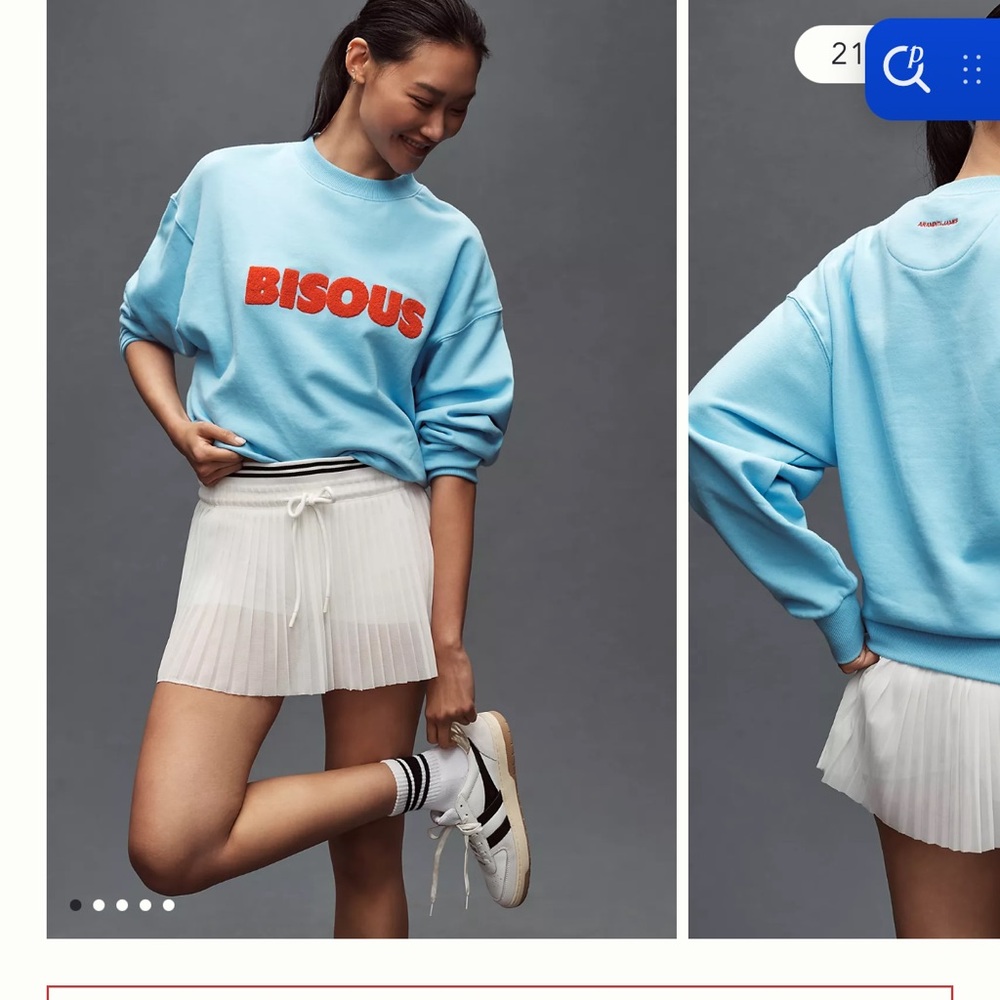 Anthropologie bisous sweater